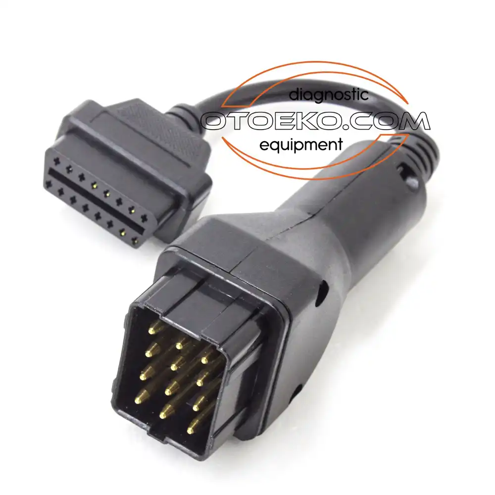 Renault 12 Pin – Obd2 OBD2 Diagnostic Adapter Cable / Heavy-Duty Truck & Bus - 4